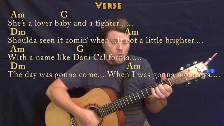 Dani California (RHCP) Guitar Cover Lesson with Ch...