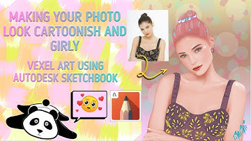 Vexel art using Autodesk Sketchbook | Rhian Ramos Fanart | Timelapse | San Check