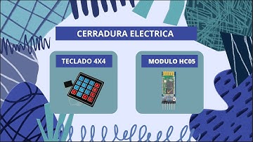 CONTROL DE CERRADURA ELECTRICA CON MODULO BLUETOOTH Y TECLADO 4X4