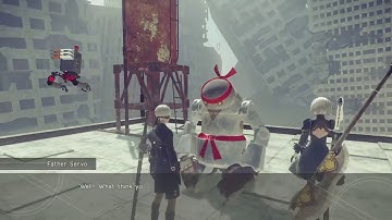 NieR: Automata Boss Father Servo (60 level VS 42 level 9S)