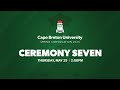 2025 CBU Spring Convocation Ceremony Seven 2025 CBU Spring Convocation Ceremony Seven