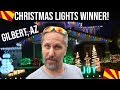 Gilbert, Arizona Great Christmas Light Fight Winner | Holiday Lights Neighborhood Tour, AZ