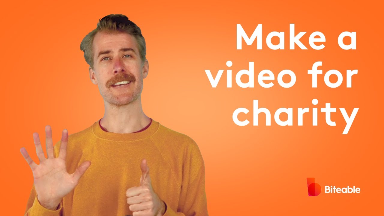⁣Make a charity video in no time