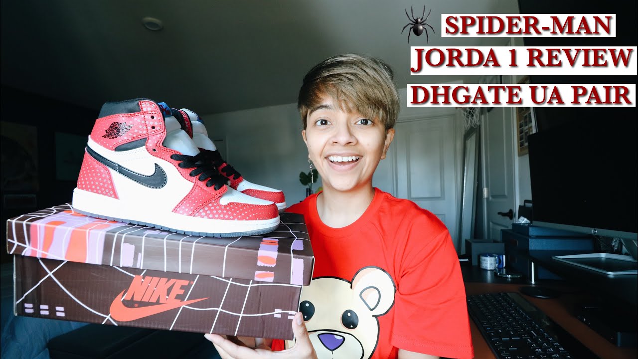I FOUND THE JORDAN 1 SPIDER-MAN ON DHGATE FOR THE LOW! (Unboxing and  review) 