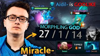 MIRACLE Morphling is just ANOTHER LEVEL, destroyed SaberLight dota 2