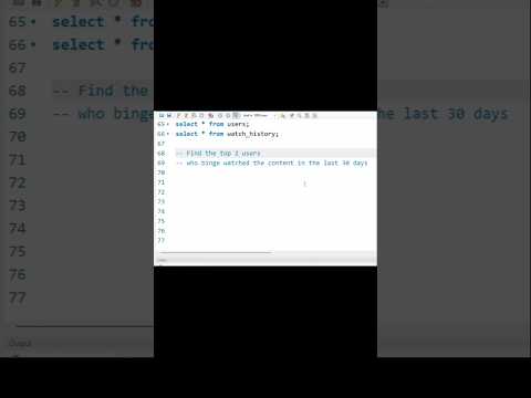 Real SQL Interview