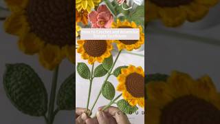 Sunflower Crochet #crochet