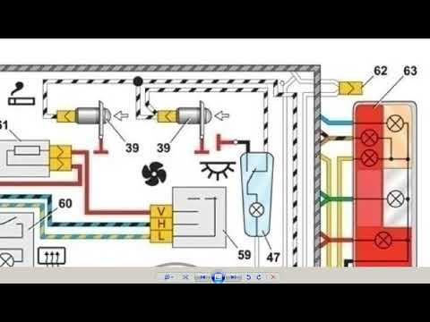 СХЕМА ВАЗ 2105 - 07 ПРЕД №11 САЛОННОЕ ОСВЕЩЕНИЕ