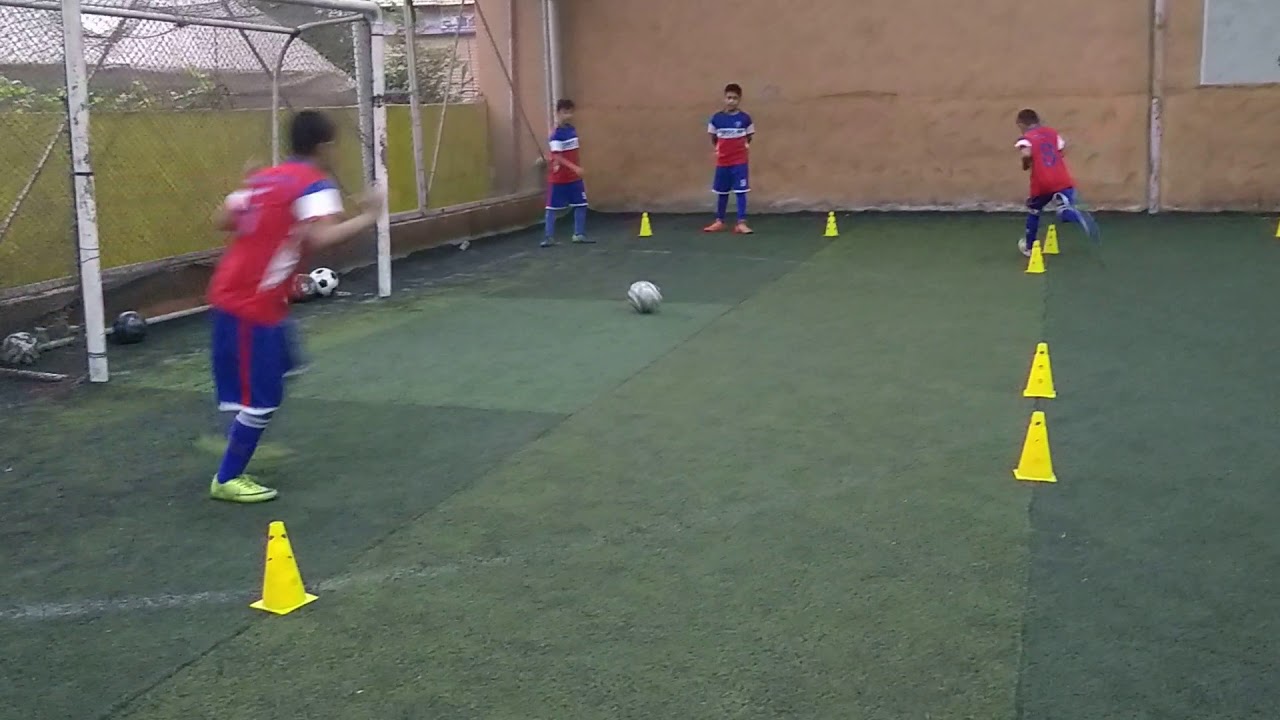 Youth futsal drill (pass and move) YouTube