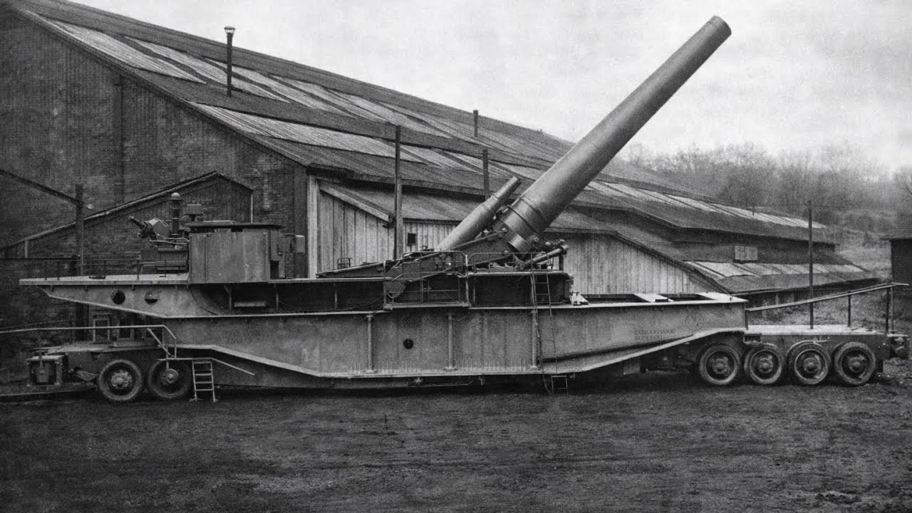 The French 400 mm Railway Gun: Loading a Giant of World War One - YouTube