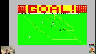 Kevin Toms playing his own Football Manager ZX Spectrum
