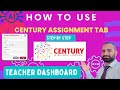 Teacher dashboard century assignment tab 2022  assign nuggets  schedule task or nuggets 
