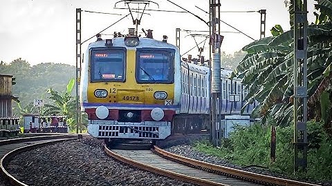Speedy EMU Train entering through huge Curve | katwa-Bandel Local Train | Eastern Railways