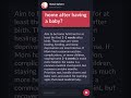 How long should my husband stay home after having a baby?