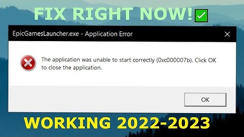 Epic Games error 0xc000007b | (2025) FULL STEP BY STEP SOLUTION/FIX ✅