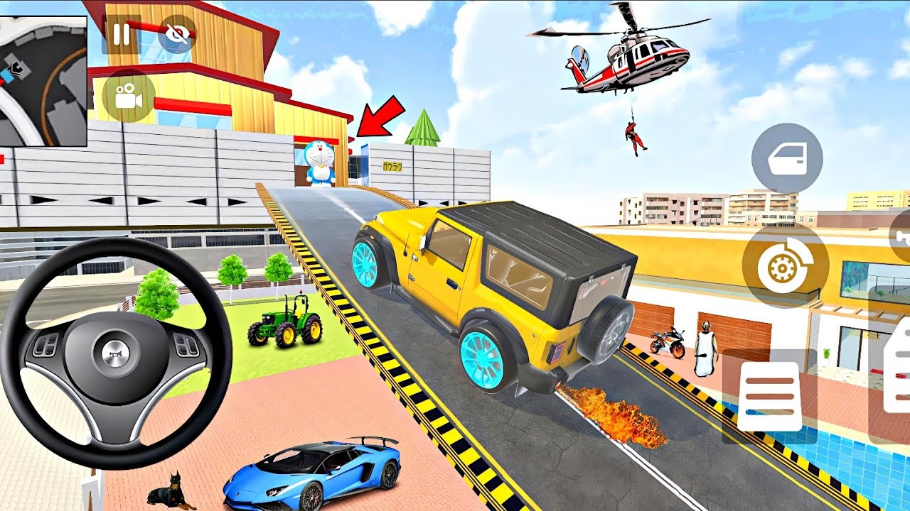 Franklin Going to Doraemon House 💥🏡 Indian Theft Auto Simulator 😱Doraemon House in Indian Theft Auto