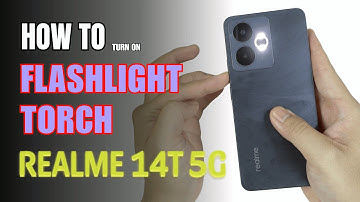 How to turn on Flashlight | Torch on Realme 14T 5G