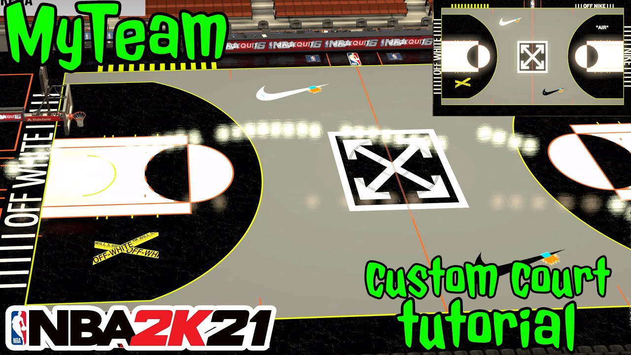 PHOENIX SUNS CUSTOM COURT TUTORIAL! THE VALLEY NEW CITY EDITION