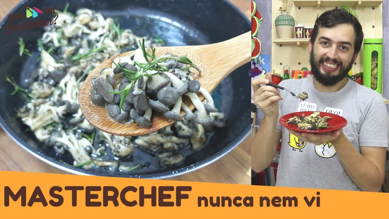 Receitas da Laurinha #3 - shitake e shimeji na manteiga 