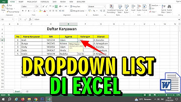 CARA MEMBUAT DROPDOWN LIST DI EXCEL