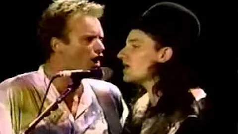 The Police with Bono 1986-06-15 Conspiracy of Hope, Giants Stadium New Jersey - Invisible Sun