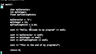 courses/ffff-learn-cpp-programming-development-tutorial: Learn C++ Variables and Basic Data Types