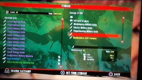 Lvl 60 character and modded weapons showcase in dead island definitive edition