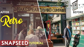 SNAPSEED | How to make an image look old and retro - tutorial | Android | iPhone