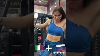 Armwrestling match 🇮🇹 vs 🇧🇩 ft. SHARIF NAWAZ #shorts #strongwoman #funny #armwrestling screenshot 2