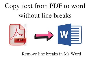 Copy Text from PDF to Microsoft Word without Line Breaks  | Word Tricks| How to Fix Line Breaks|