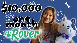 $10,000 IN ONE MONTH ON ROVER???  How much I made on ROVER dog sitting app! 2021| Full Time Rover screenshot 3