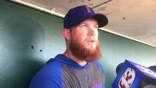 Craig Kimbrel meets with the media in Iowa