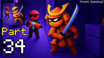 Stealth Master: Assassin Ninja - Gameplay Walkthrough Part 34 - Tough Kill Contract (iOS, Android)