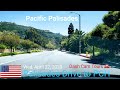 Driving downhill on Palisades Drive. Dash Cam Tours 🚘
