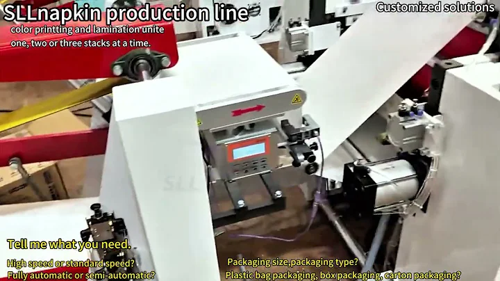 Automatic high speed napkin table tissue paper making production line color printing and lamination