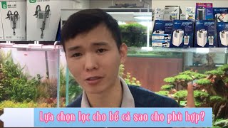 Lựa chọn lọc cho bể cá như thế nào là chuẩn?