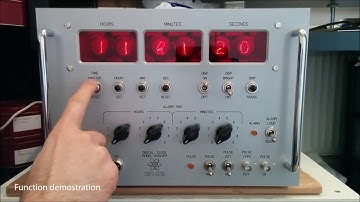 Nixie tube Digital Clock  DC624ER - Function demonstration