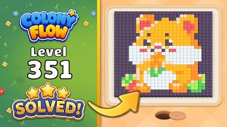 Colony Flow! - Level 351 Walkthrough 🧩 | Solution & Gameplay (ABI GAMES) 🐜