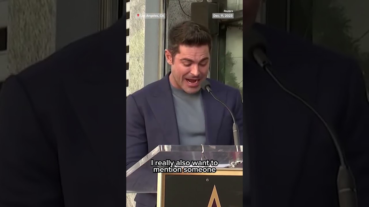 Zac Efron at Walk of Fame star ceremony