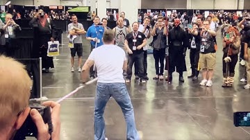 Ray Park "Darth Maul" Lightsaber Demonstration