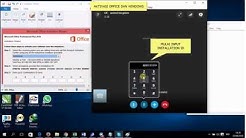 cara aktivasi via skype, Office dan Windows Terbaru 2016 - Durasi: 6.01. 