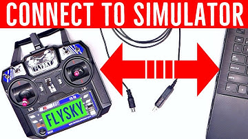 FlySky SM100 Simulator Cable - How to Use FS-i6 (i6X) Transmitter with Simulator