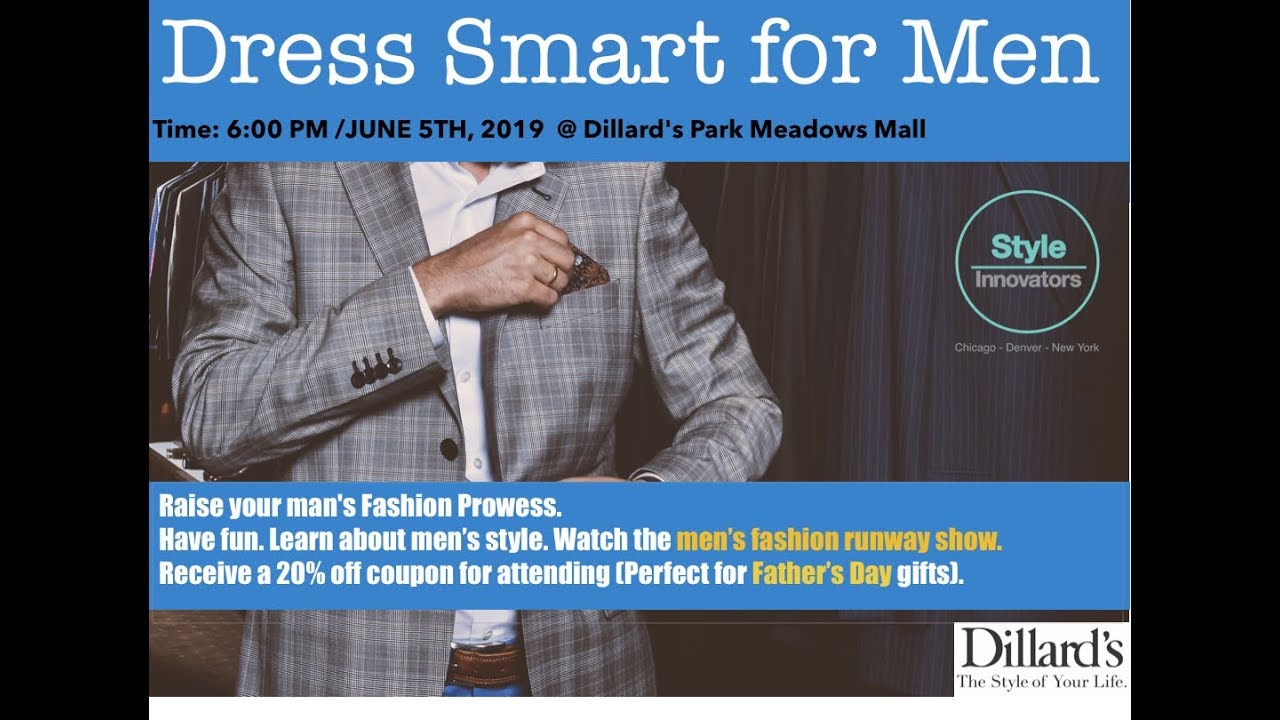 MEN FASHION SHOW & SEMINAR DILLARDS YouTube