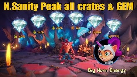 Crash Bandicoot 4 - N SANITY PEAK all clear GEMS and BOXES (N.Sanely Perfect Relic)
