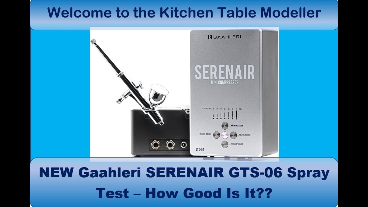 Gaahleri SGT-06 Serenair Airbrush Compressor Kit Review & Test