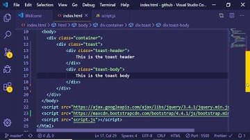 Bootstrap 4 Toast Crash Course | Create a Basic Toast Alert in Bootstrap 4