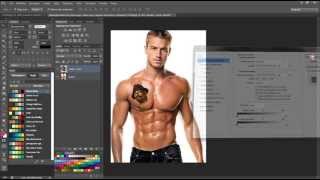 tutorial photoshop cs6: effetto tatuaggio viso su soggetto screenshot 4