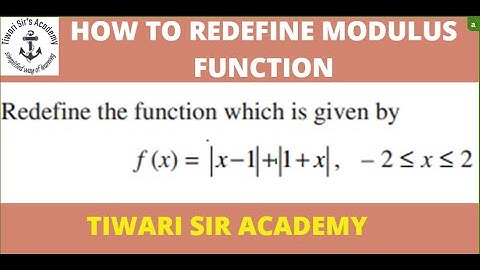 Re define the function f(x) = |x-1| + |1+x| | JEE-MAIN |JEE-ADVANCED | NCERT EXEMPLAR | CBSE | ISC
