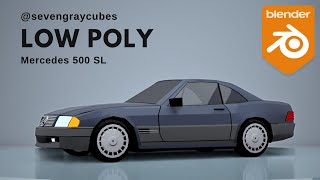 HOW TO model car in Blender EASY WAY ❗️ Mercedes SL500