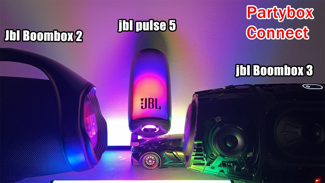 Jbl boombox 3 + Jbl Boombox 2 + Jbl Pulse 5 connect Party vua2hand